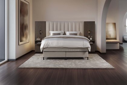 Tube Wood von Serta - Boxspringbett beige