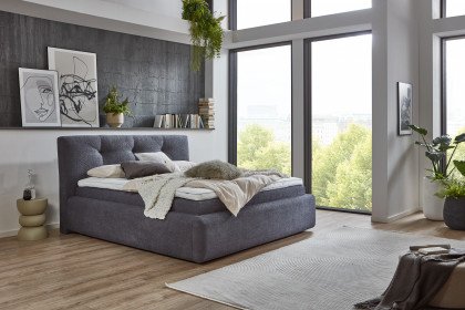 Perla-Dream von Tidur - Boxspringbett Trinidad dark grey