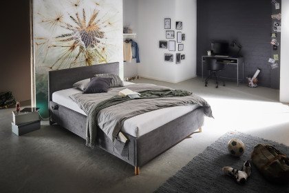 Cool von Meise Möbel - Polsterbett 140 anthracite