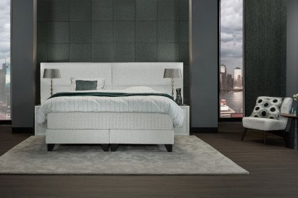 Brut von Serta - Boxspringbett in Light Grey