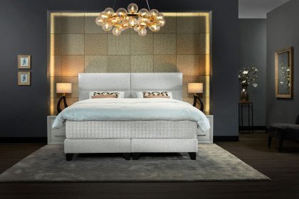Lounge von Serta - Boxspringbett in Light Grey