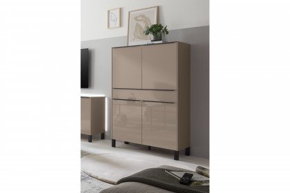 Reno-living von set one by Musterring - Highboard HB-41 taupe
