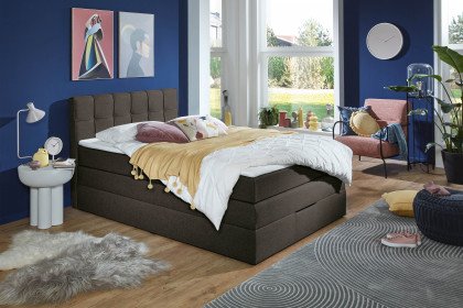 Luca von Sofa-Team - Boxspringbett braun