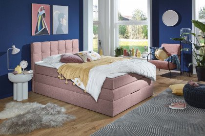 Luca von Sofa-Team - Boxspringbett rosa