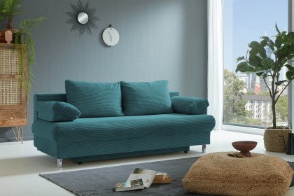 Como von Sofa-Team - Schlafsofa petrol