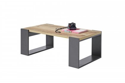 Alba aus der Kollektion Letz - Couchtisch in Old Style/ Anthrazit