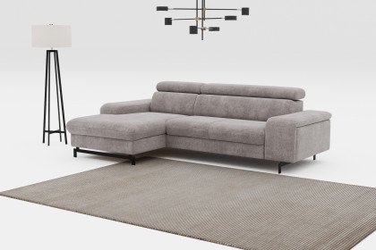Emma-LE25 von COTTA - Ecksofa Ausführung links taupe