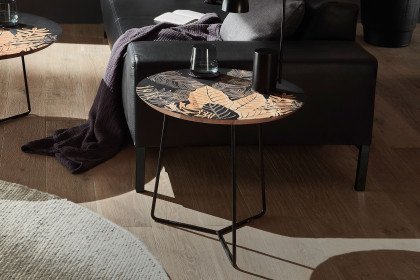 Mirandela von A Better Place - Couchtisch aus Mangoholz mit Blattmuster