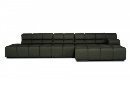 Temple von designwerk - Ecksofa rechts moss