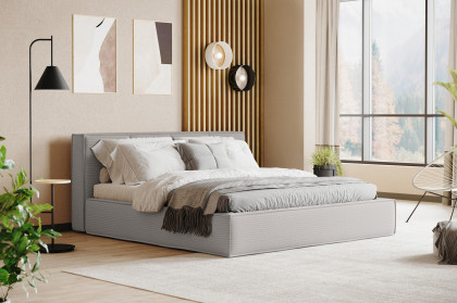 Milano II von COTTA - Polsterbett grey